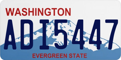 WA license plate ADI5447