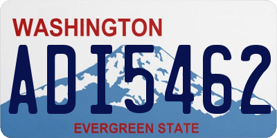 WA license plate ADI5462