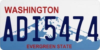 WA license plate ADI5474