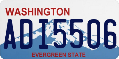 WA license plate ADI5506