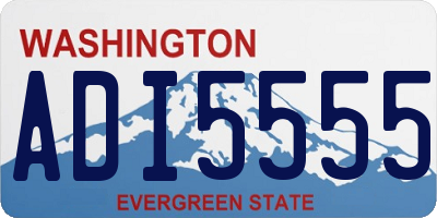 WA license plate ADI5555