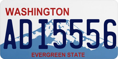 WA license plate ADI5556