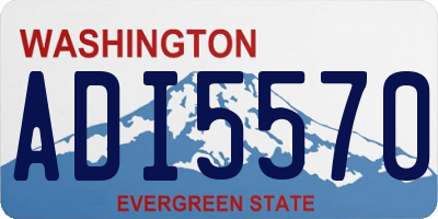 WA license plate ADI5570