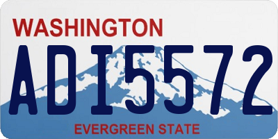 WA license plate ADI5572