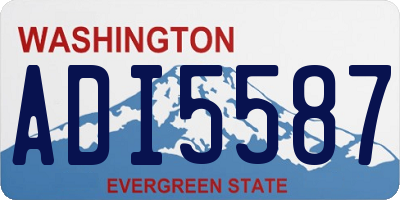 WA license plate ADI5587