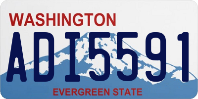 WA license plate ADI5591