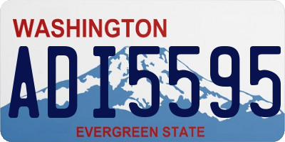 WA license plate ADI5595
