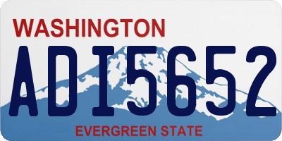 WA license plate ADI5652