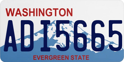 WA license plate ADI5665