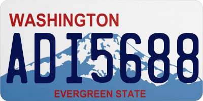 WA license plate ADI5688