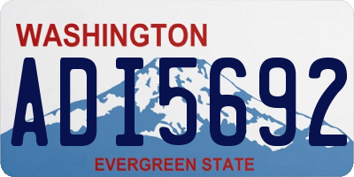 WA license plate ADI5692