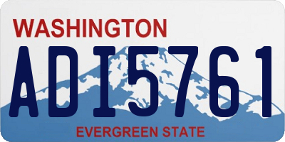 WA license plate ADI5761