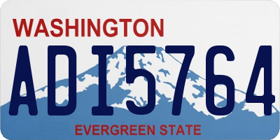 WA license plate ADI5764
