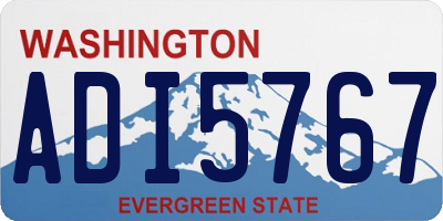 WA license plate ADI5767