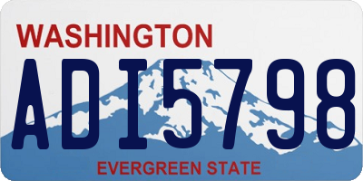 WA license plate ADI5798