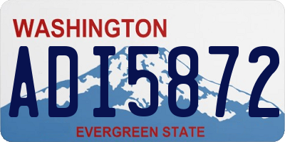 WA license plate ADI5872