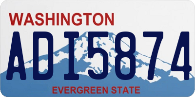 WA license plate ADI5874