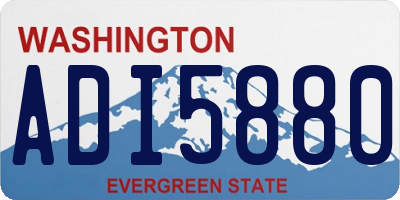 WA license plate ADI5880