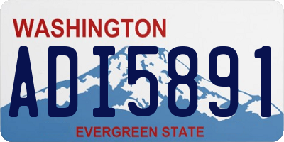 WA license plate ADI5891