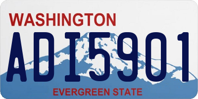 WA license plate ADI5901