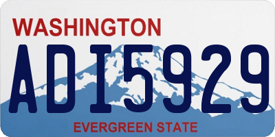 WA license plate ADI5929