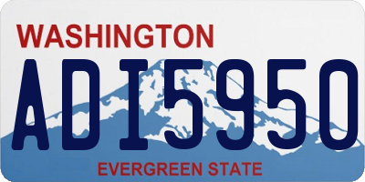 WA license plate ADI5950