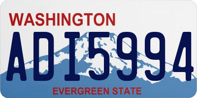 WA license plate ADI5994
