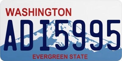 WA license plate ADI5995
