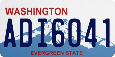 WA license plate ADI6041