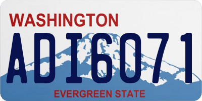 WA license plate ADI6071