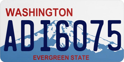 WA license plate ADI6075