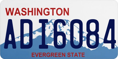 WA license plate ADI6084