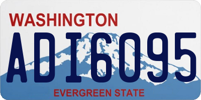 WA license plate ADI6095