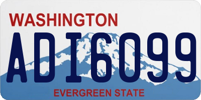 WA license plate ADI6099