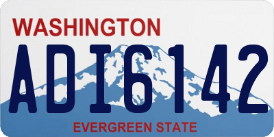 WA license plate ADI6142