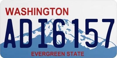 WA license plate ADI6157