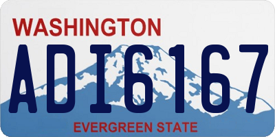 WA license plate ADI6167