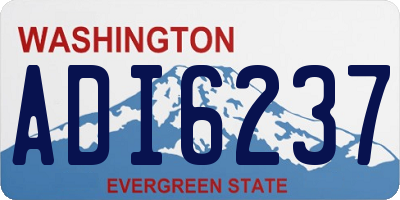 WA license plate ADI6237