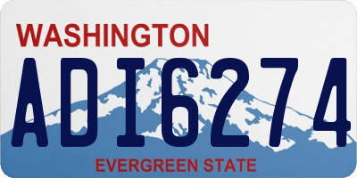 WA license plate ADI6274