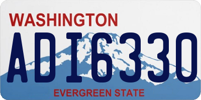 WA license plate ADI6330