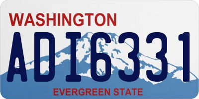 WA license plate ADI6331