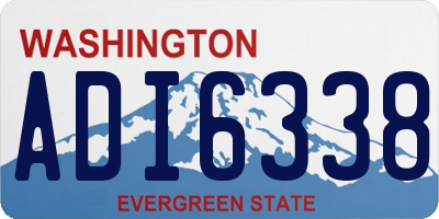 WA license plate ADI6338