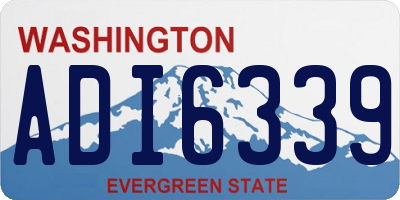 WA license plate ADI6339