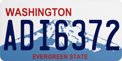 WA license plate ADI6372