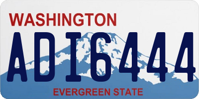 WA license plate ADI6444