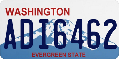 WA license plate ADI6462