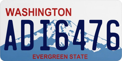 WA license plate ADI6476