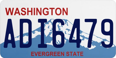 WA license plate ADI6479
