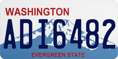 WA license plate ADI6482