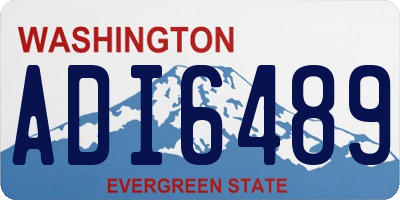 WA license plate ADI6489